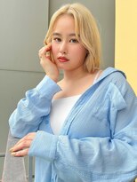 ロンドルーチェ 心斎橋(Lond luce)&nbsp;ダークアッシュ/ミディアムレイヤーカット［髪質改善/縮毛矯正］