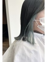 キュエム(Cuem)&nbsp;【Cuem春日】インナーカラー ペールブルー 淡色カラー