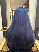 ビー オン ディー ヘア 池袋(BonD hair)&nbsp;サラサラネイビーブルー【池袋/髪質改善/ハイライト】