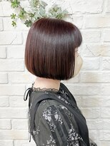 ミックリンクバイリッシュ(mic link by Riche) あごラインボブ×レッドカラー♪