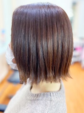 アークスヘアー 20代30代40代髪質改善カラーアッシュブラウン外ハネボブ透明感