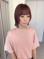 ローレンアオ(LOREN AO)&nbsp;【LOREN AO】顔まわりレイヤー/ピンクブラウン/ブリーチカラー