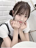 藤木愛ちゃん編み込みツインお団子＊まゆ