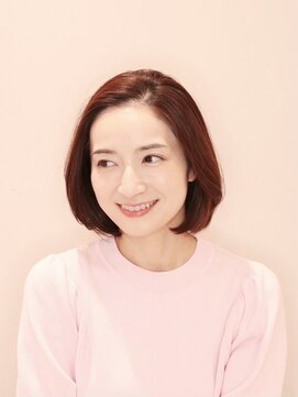 アンベリールフルー(EMBELLIR fleur) ニュアンスパーマの大人ボブ 30代40代50代