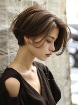 アルトリスト(Altruist Aging×HAIR&SPA)&nbsp;〇ダークアッシュ大人ガーリーボブ着物ミディアムレイヤーカット