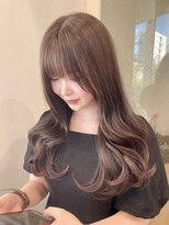 ソピ バイ インビテーション(sopi by invitation)&nbsp;韓国ヘア レイヤーカット ブラウンカラー ブラウンベージュ