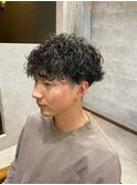 波巻きパーマ波巻きメンズパーマスパイラルパーマメンズ【大和】