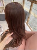 柔らかいピンクブラウンカラー*