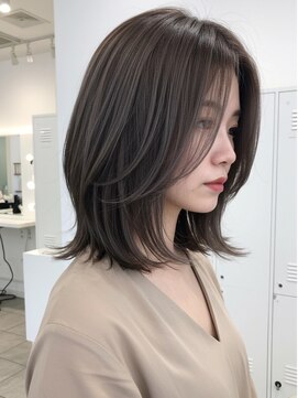 エル 新小岩(elu) 美髪/ワイドバング/レイヤーカット/くすみベージュ/新小岩駅