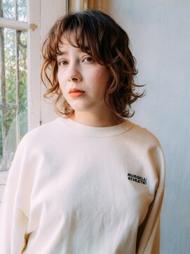 キューブ(HAIR MAKE Cube) ウルフパーマスタイル