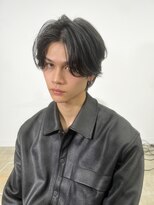 サイン メンズ 表参道(SIGN men's) ダウンパーマメンズカットフェザーショートセンターパート
