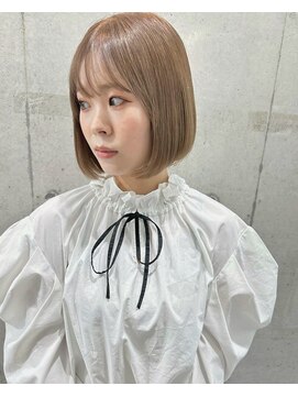 シーク 天神(SEEK) ミルクティーベージュ/ベージュ/ボブ/ケアブリーチ