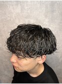 モテ髪波巻パーマメンズ