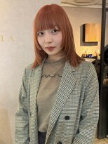 フェリア 梅田(FERIA)&nbsp;オレンジピンク×姫カット