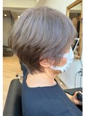 白髪ぼかし×グレージュ