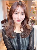 みきな上品ヘア大人女子2wayバング大人ヘアフェミニンヘアミディ