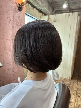 ロッソバイアルター 鎌取(ROSSO by aL-ter) ミニウルフ/デジタルパーマ/チェリーブラウン[蘇我/鎌取]