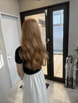 ジゼル 小倉(GiseL) オレンジベージュ/レイヤーカット/ケアブリーチ