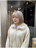 White beige ブリーチ2回~