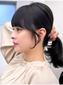 横顔美人/おくれ毛/ヘアアレンジ/前髪カット/顔まわり/小顔