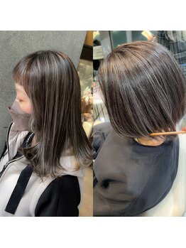 <藤沢駅/白髪ぼかしハイライト>脱白髪染め施術実績3000名以上◎白髪でお悩みの方の救世主