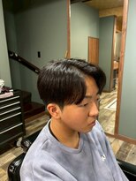 スタンドバーバー 柏(STAND BARBER)&nbsp;MEN’S HAIR/サーフカール/刈り上げセンターパート/柏