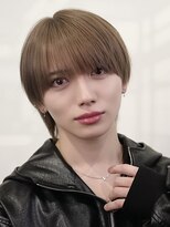 オーシャントーキョー 原宿(OCEAN TOKYO) 韓国風ミルクティーメンズショートラウンドマッシュ