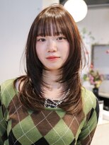 アルバム 池袋(ALBUM)&nbsp;ウルフレイヤー似合わせカット前髪カット韓国ヘア_F1391