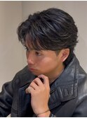 毛流れセンターパートフェザースタイル