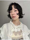 ミニボブ×外はねパーマ