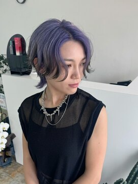 スーパーシーン(SUPER SCENE) ピンクベージュ/アンブレラカラー/クールショート/前髪/宜野湾