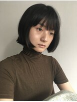 ナヌークカフラ(nanuk kafla)&nbsp;ボブ/ボブカット/似合わせカット/ニュアンス/オン眉/お顔周り