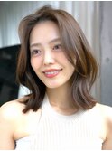 前髪カット似合わせカットミディアムレイヤーカット