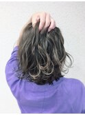 ダークグレージュ×ハイライト