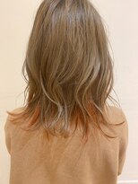 モリオ フロム ロンドン イオンモール 熊本店(morio FROM LONDON)&nbsp;【morio熊本】インナーカラー×オレンジ.k