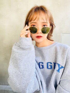 エース (ACE) ACE 横浜 くびれレイヤーボブ×オリーブベージュ