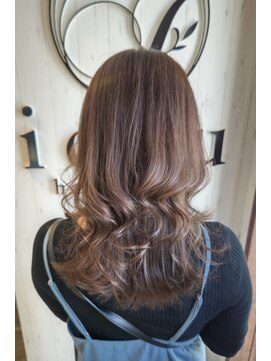 イコウヘアデザイン(icou hair design) シークレットハイライト×アッシュベージュ