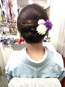 ビューティック ハラジュク(Hair&Make Beautique Harajuku) かっちり和装ヘア
