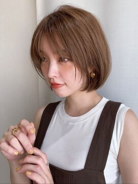 ルーカ 恵比寿(LU-CA) 30代40代50代 シースルーバング小顔丸みボブ　【LU-CA恵比寿】