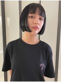 【LA PENSEE AYATO】切りっぱなし黒髪ボブ