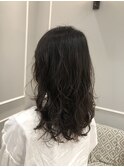 ミディアムパーマ　低温デジタルパーマ　ウェーブパーマスタイル