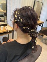 【手ぶらでok~飾り付き】網下ろし金箔アレンジ　satsuki