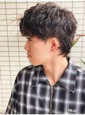 ハイライト/マッシュパーマ/ウルフ/波巻き/メンズ