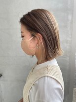 ピシェ ヘア デザイン(Piche hair design)&nbsp;切りっぱなしボブ/くすみグレージュ