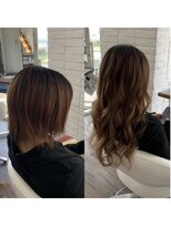 クラン ヘアーアンドスタジオ(CLAN hair & studio)&nbsp;ハイトーンエクステブリーチインナーミルクティーベージュ