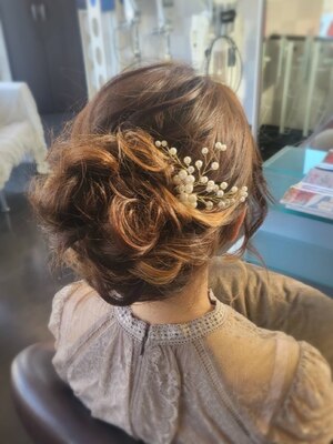 結婚式、入学式、卒業式などの大切な日を彩るヘアセット♪