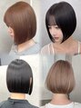 ロイ(Roi) ブリーチベージュボブ/自然な縮毛矯正ボブお任せください!