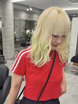 ウェーリング(Welring) 抜きっぱなさないブロンド裾サワーグリーン