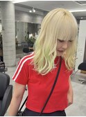 抜きっぱなさないブロンド裾サワーグリーン