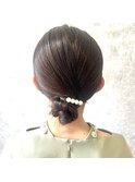 ヘアアレンジ/横浜/編みおろし/ハーフアップ